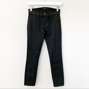 J Brand Vera Coated Skinny Jeans Coated Stealth